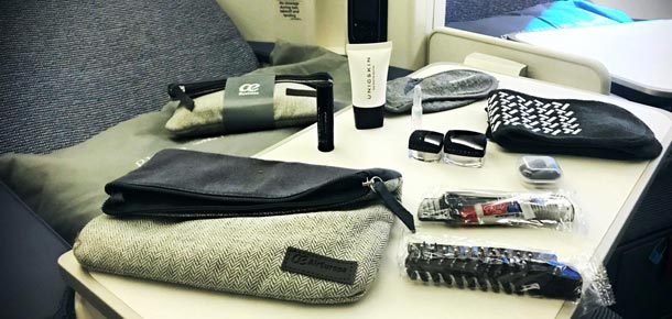 Set confort clase Business air europa