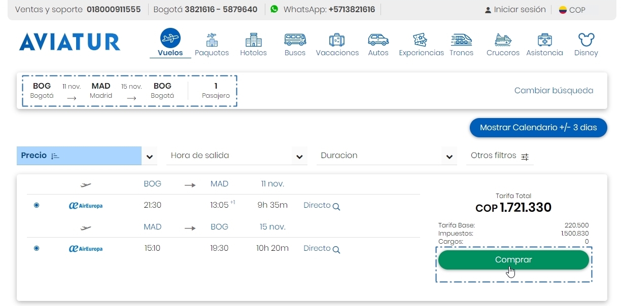 Comprar vuelos en Aviatur Comprar vuelos baratos