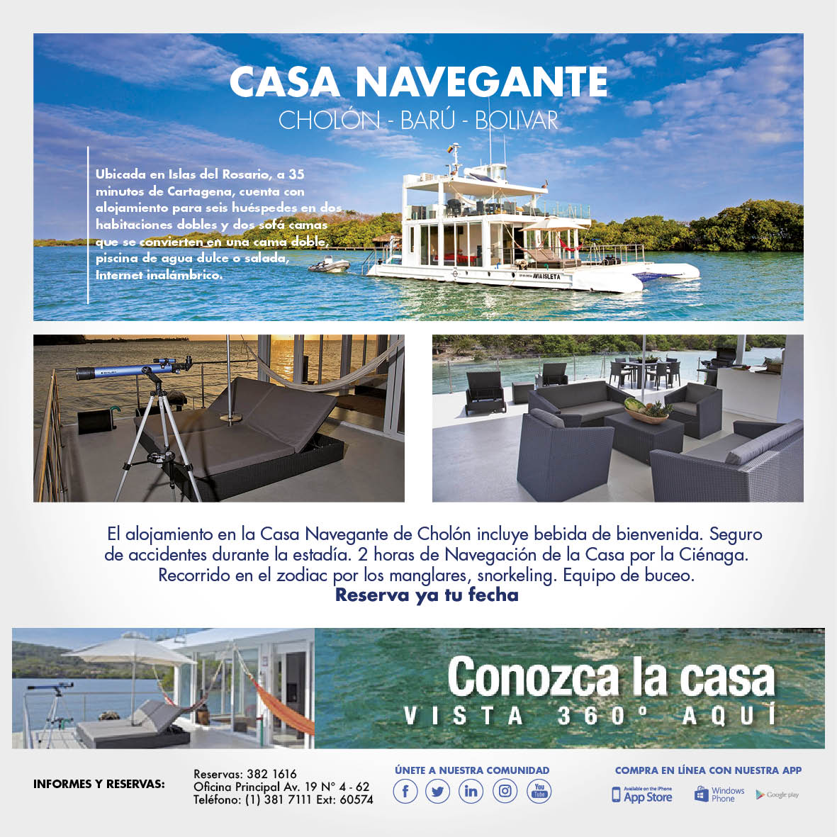  conozca la Casa Navegante Cholón en Cartagena