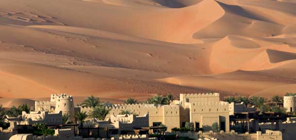 Desierto de Abu Dhabi en Emiratos Árabes Unidos