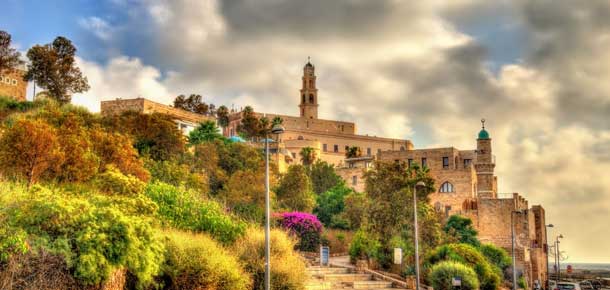 Edificios de la antigua ciudad de Jaffa