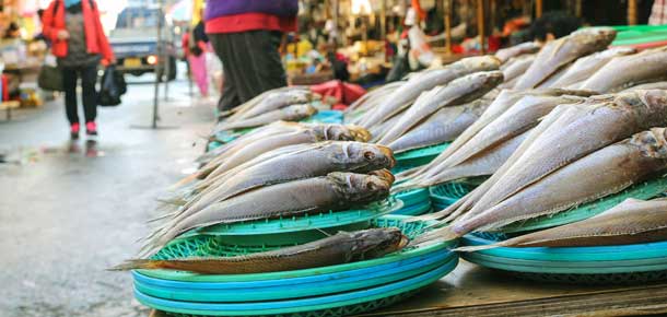 Mercado de Jagalchi en Busan
