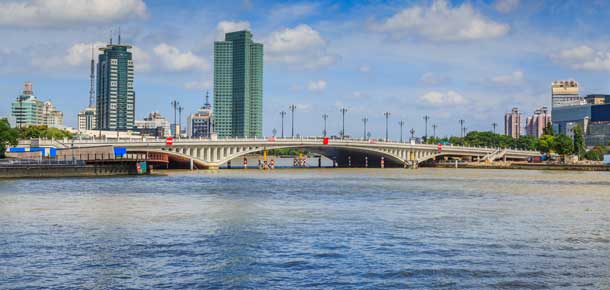 Panorámica de Ningbo, China