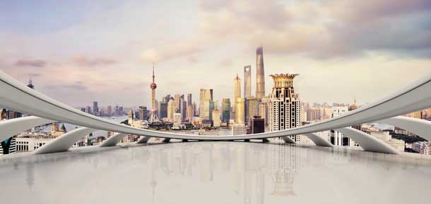 Paisaje urbano de Shanghái, China