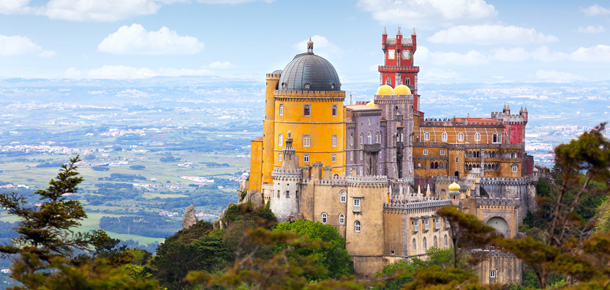 Palacio da Pena en Sintra cerca de Lisboa