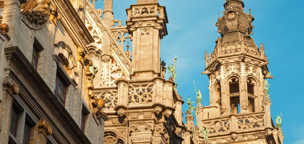 Palacios de la plaza principal de Bruselas
