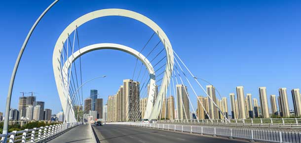 Puente moderno en Shenyang