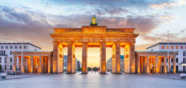 Puerta de Brandeburgo en Berlín, Alemania