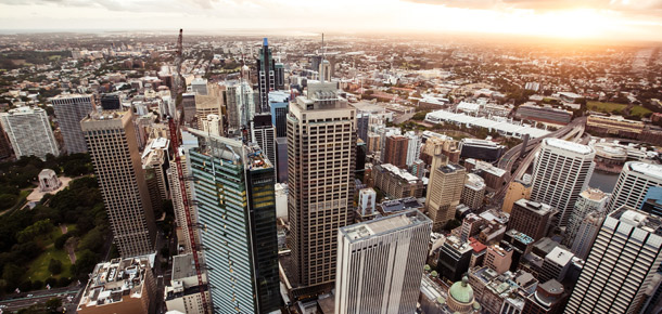 Vista urbana de Sydney en Australia