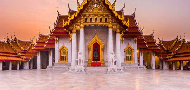 Templo de Mármol Benchamabophit en Bangkok
