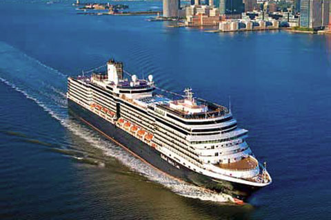 A bordo del crucero Holland America Line